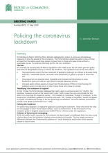 Policing the coronavirus lockdown: (Briefing Paper Number 8875)